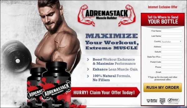 AdrenaStack Muscle Builder - Australia, NZ, South Africa, Singapore - Maximize Workouts